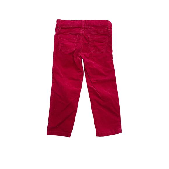 Carters red soft velvety pant size 2T - Picture 2 of 3